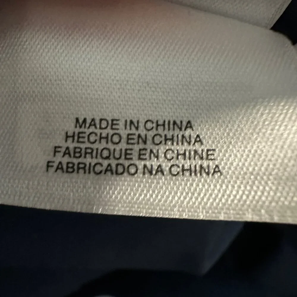 Anne Klein Navy Blue Polka Dot Faux Wrap Dress - Size 6 - Picture 8 of 9